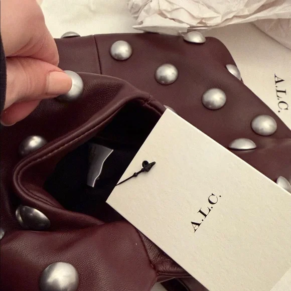 NWT A.L.C. Simone Bag Burgundy - Picture 3 of 4